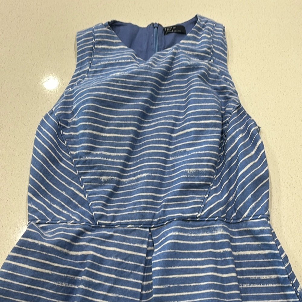 Gap Blue 8T Linen and Cotton dress